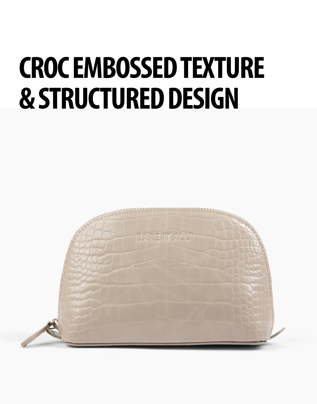 Croc Embossed Travel Bag