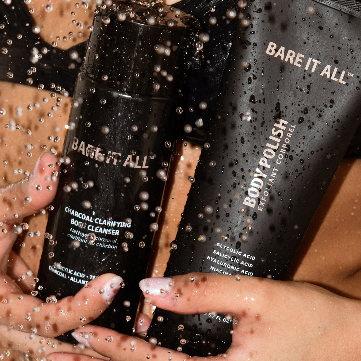 SHOWER KIT: CLARIFYING CHARCOAL BODY CLEANSER & BODY POLISH