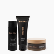 THREE-STEP ESSENTIALS BODY CARE ROUTINE: Cleanser, Body Polish, Whipped Body Creme