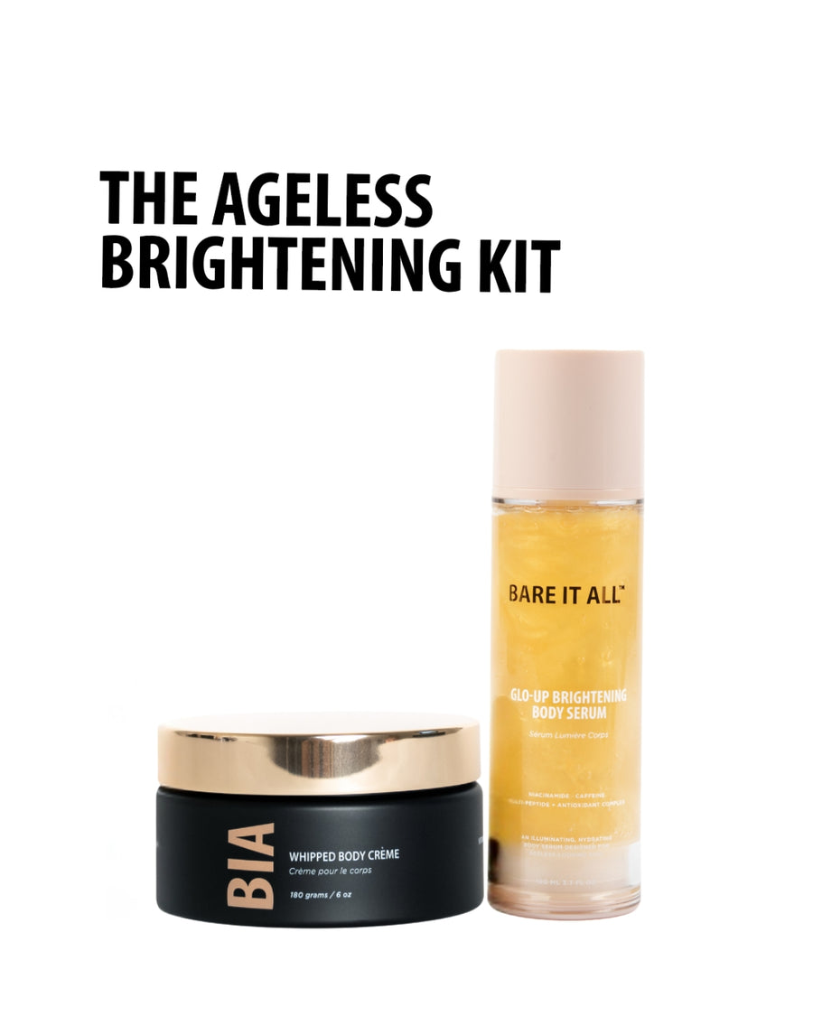 The Ageless Brightening Kit - Glo-Up Brightening Serum + Whipped Body Créme