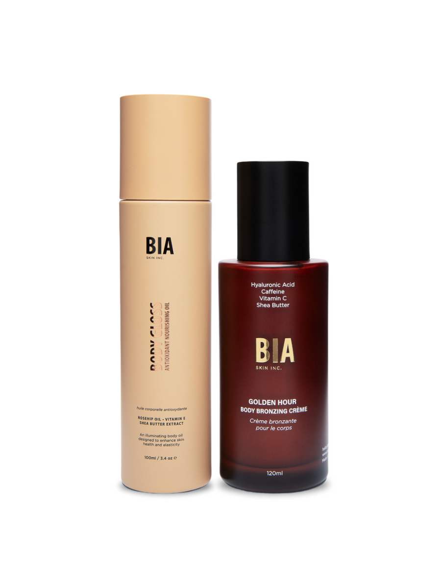 BRONZE & SHINE KIT- Body Gloss & Golden Hour Bronzer