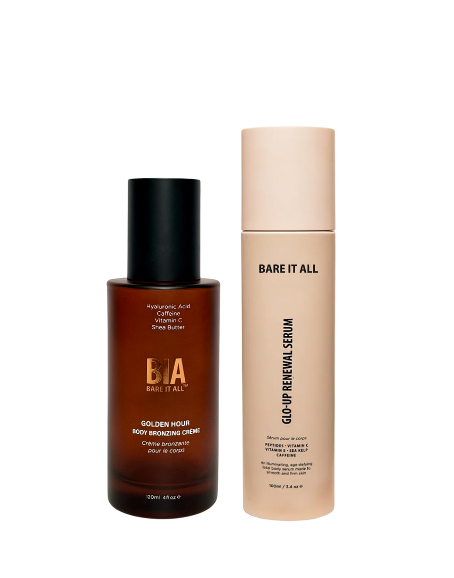 GOLDEN HOUR GLO-UP KIT - Golden Hour Bronzer & Glo-Up Renewal Serum